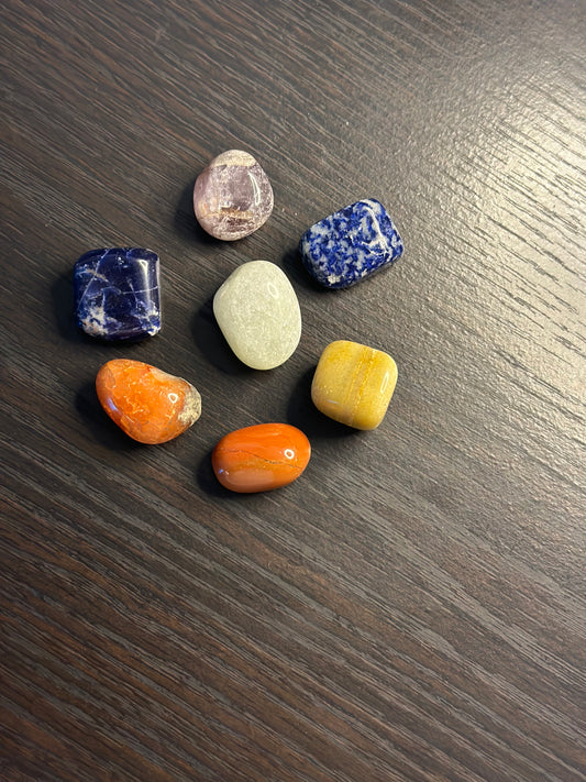 7 chakras tumbled stone collections